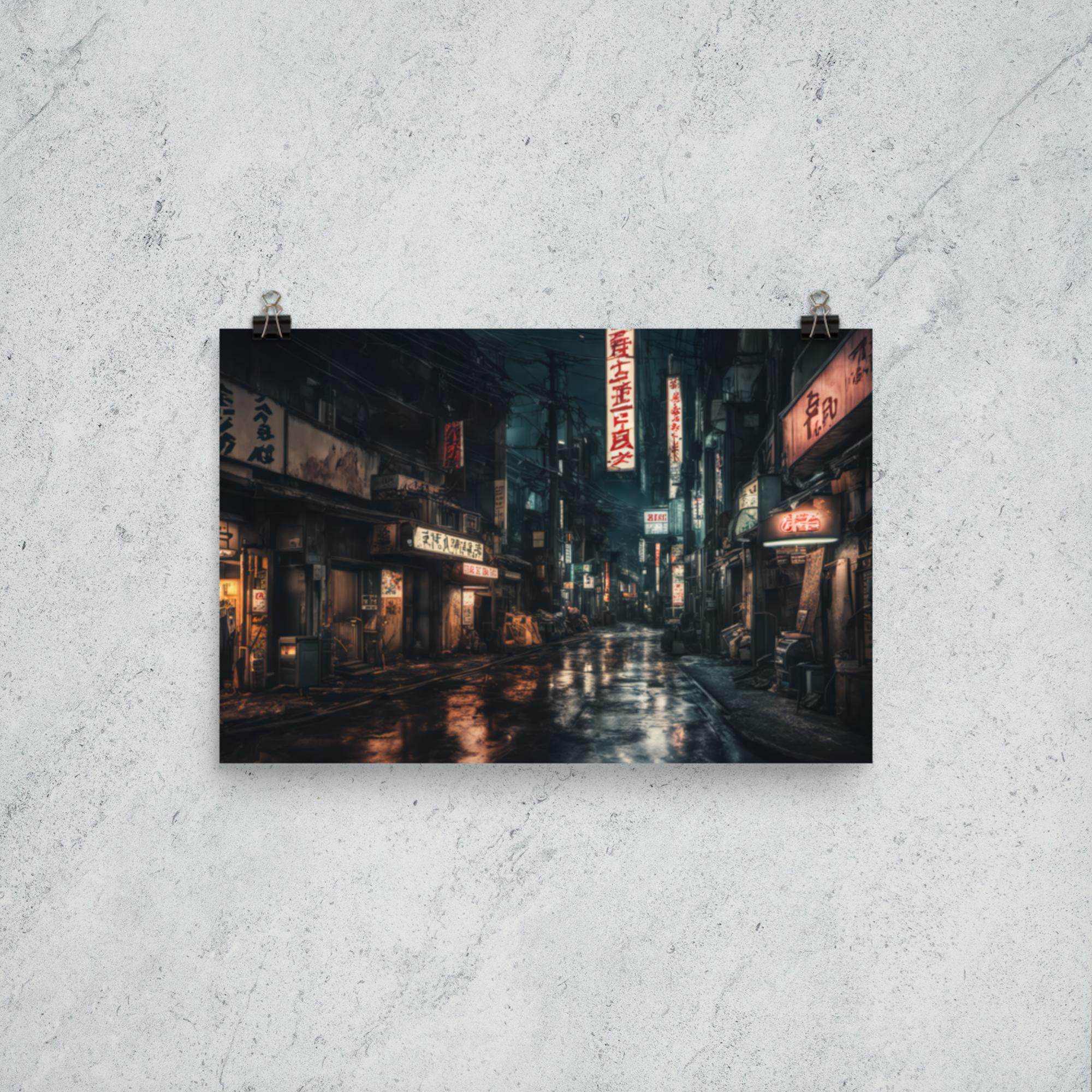 Tokyo Cyber Goth Poster - Pale Blood Store