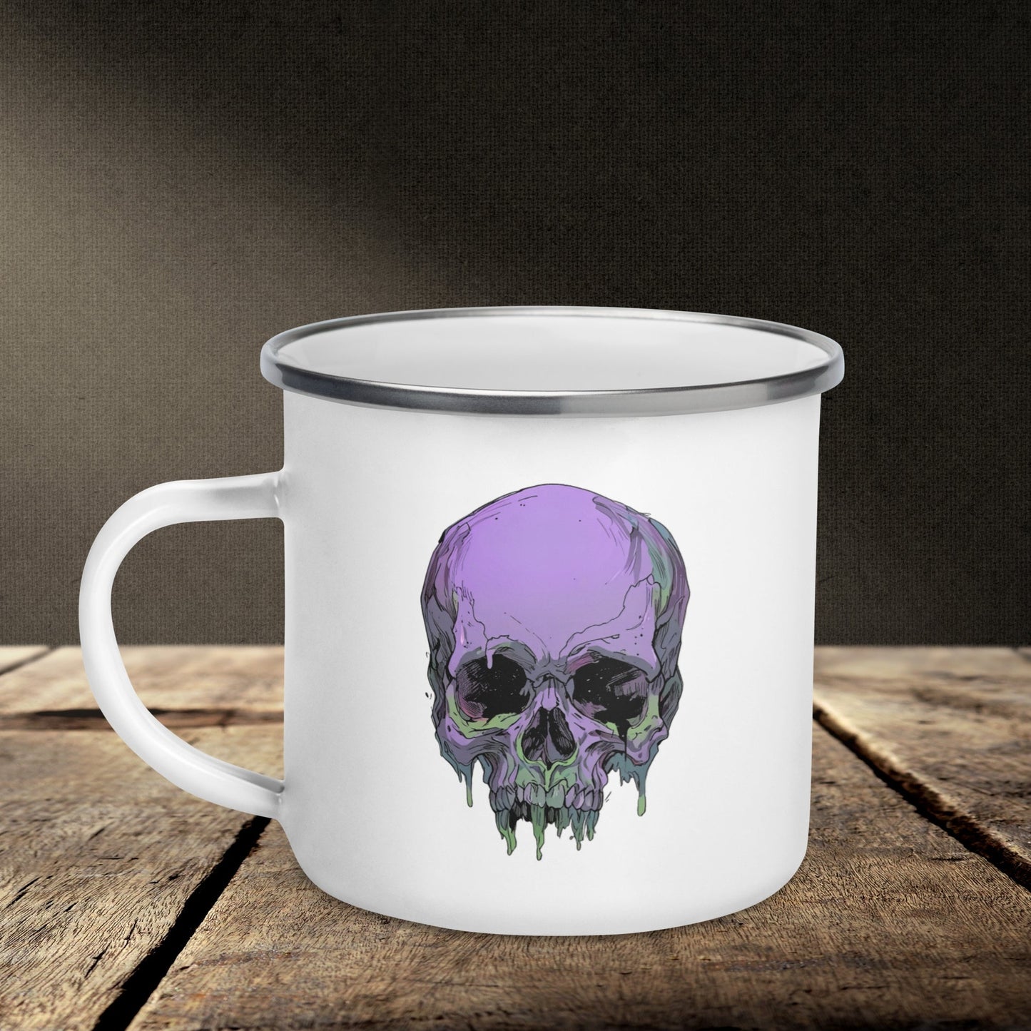 Toxic Fate 90's Goth Style Enamel Mug - Pale Blood Store