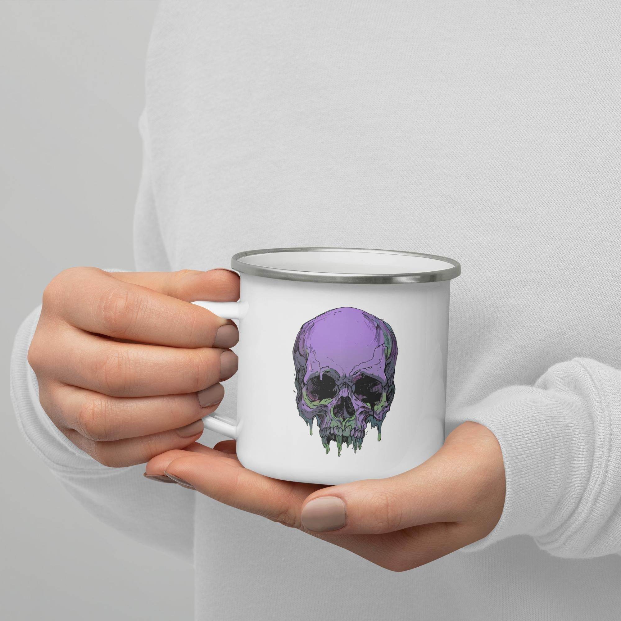 Toxic Fate 90's Goth Style Enamel Mug - Pale Blood Store