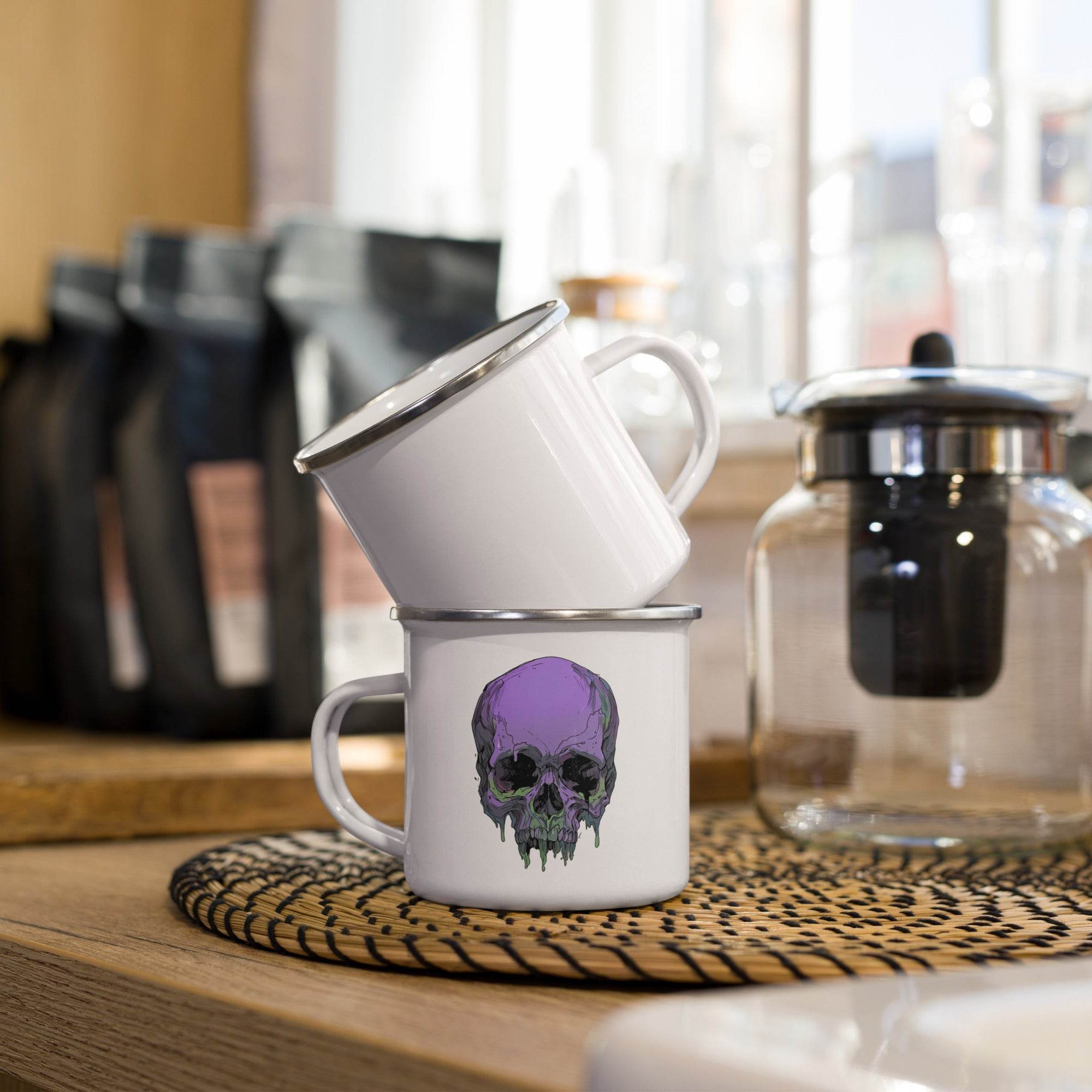 Toxic Fate 90's Goth Style Enamel Mug - Pale Blood Store