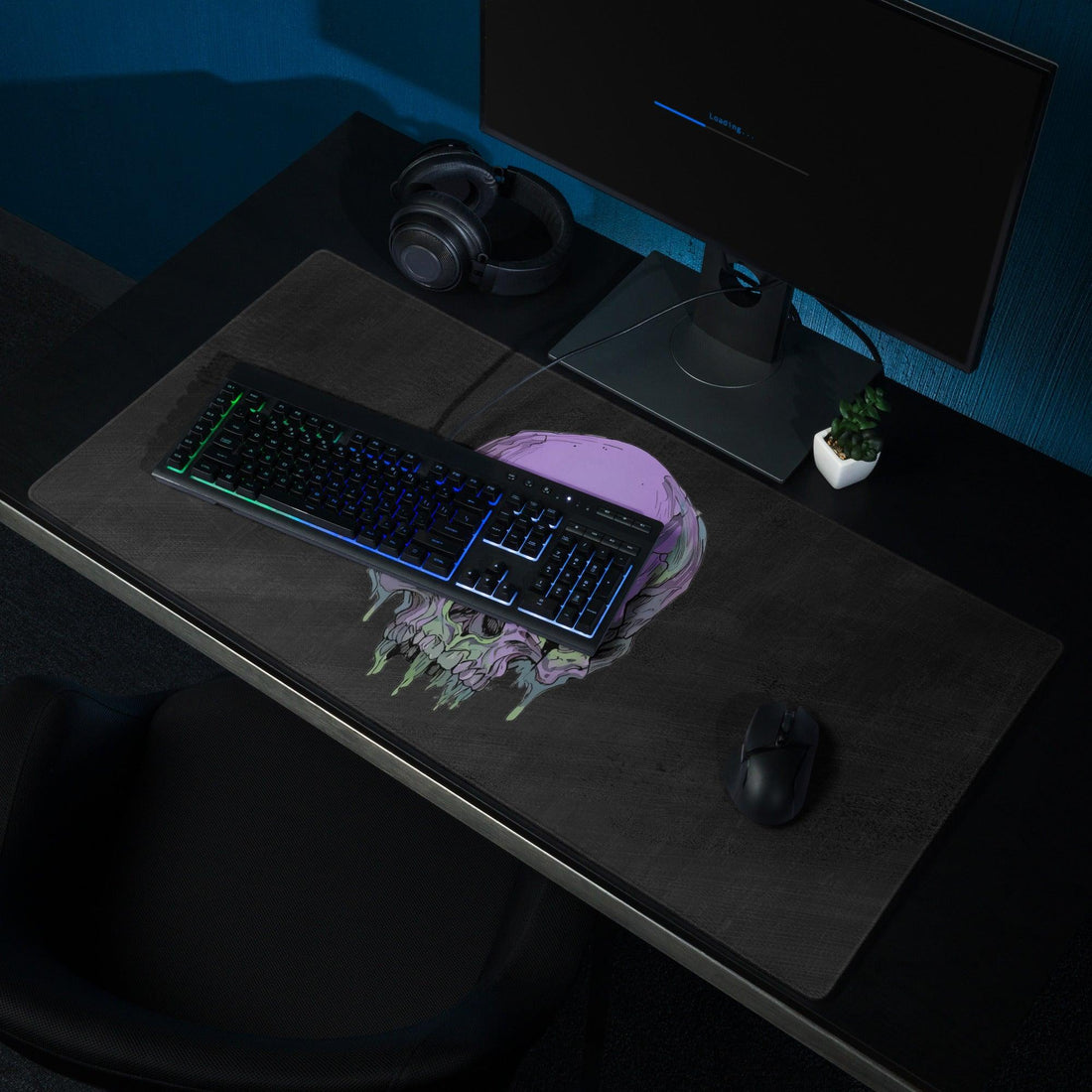 Toxic Fate 90's Goth Style Gaming Mouse Pad - ["accessories","gaming","mouse pad","skull","toxic","toxic fate"] | Pale Blood Store