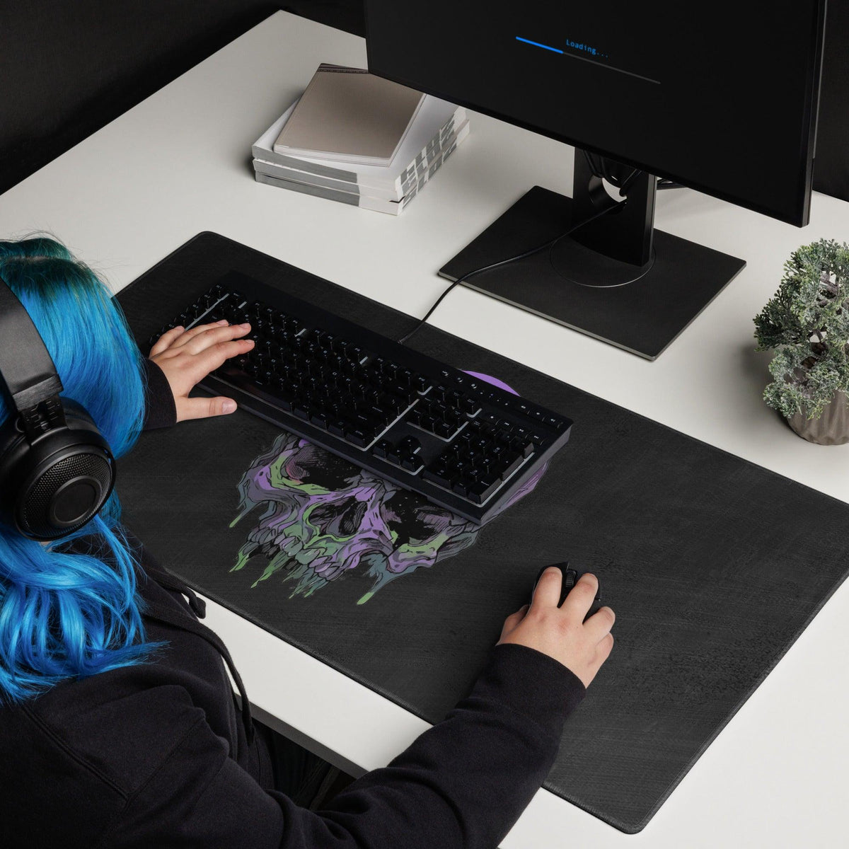 Toxic Fate 90's Goth Style Gaming Mouse Pad - Pale Blood Store