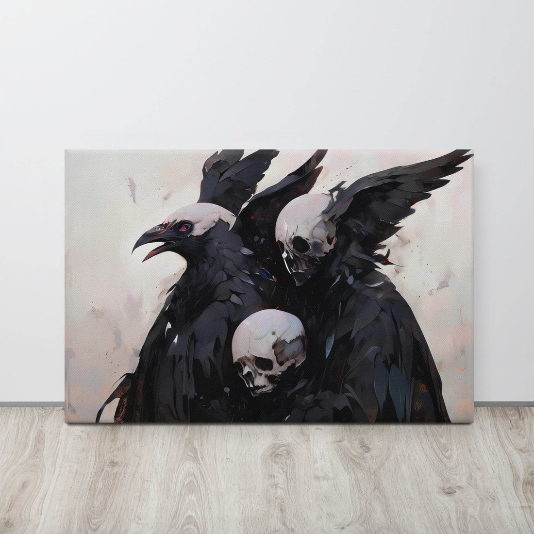 Transitions Dark Aesthetic Canvas - ["canvas","death","decor","eagle","skull","transitions"] | Pale Blood Store