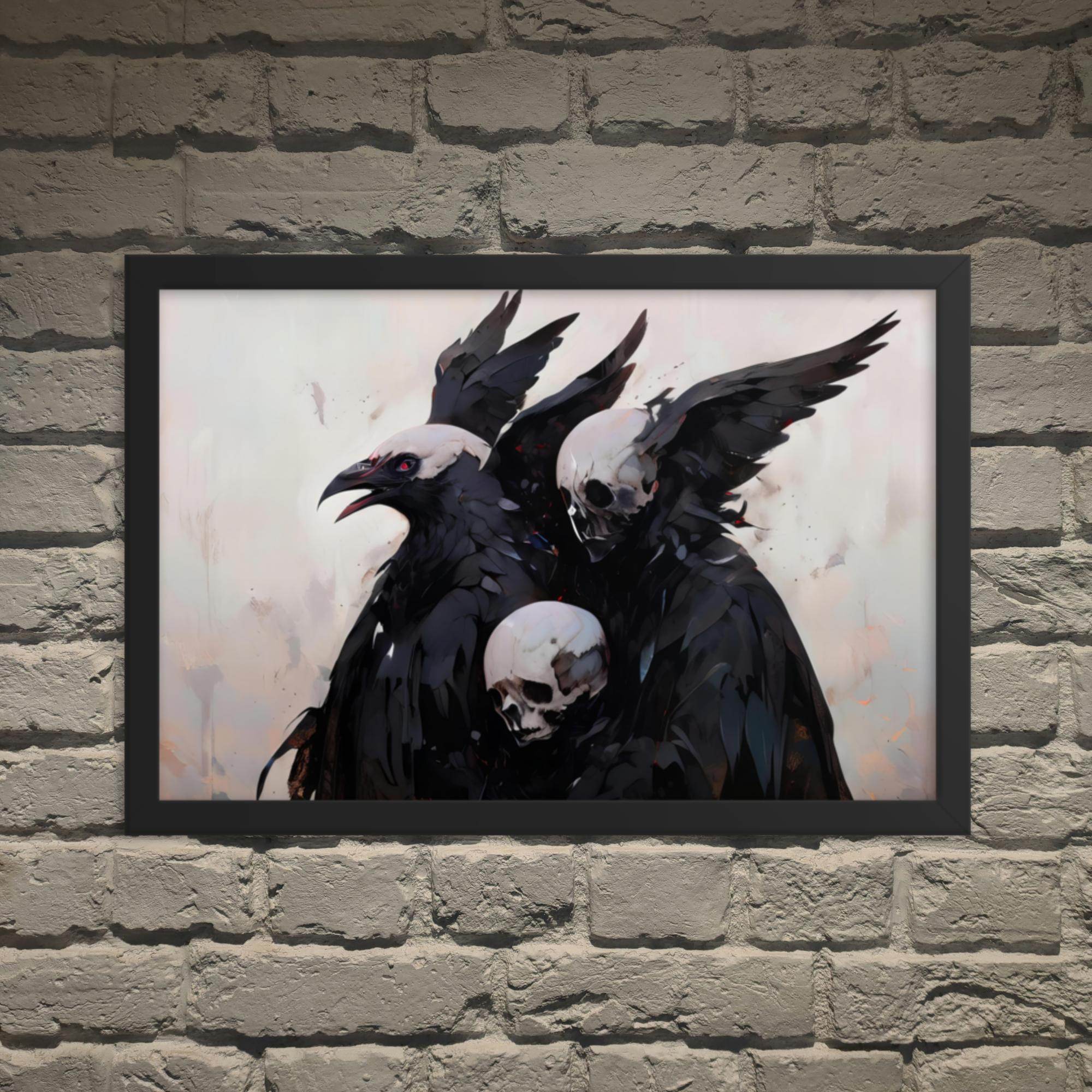 Transitions Dark Aesthetic Framed Poster - Pale Blood Store