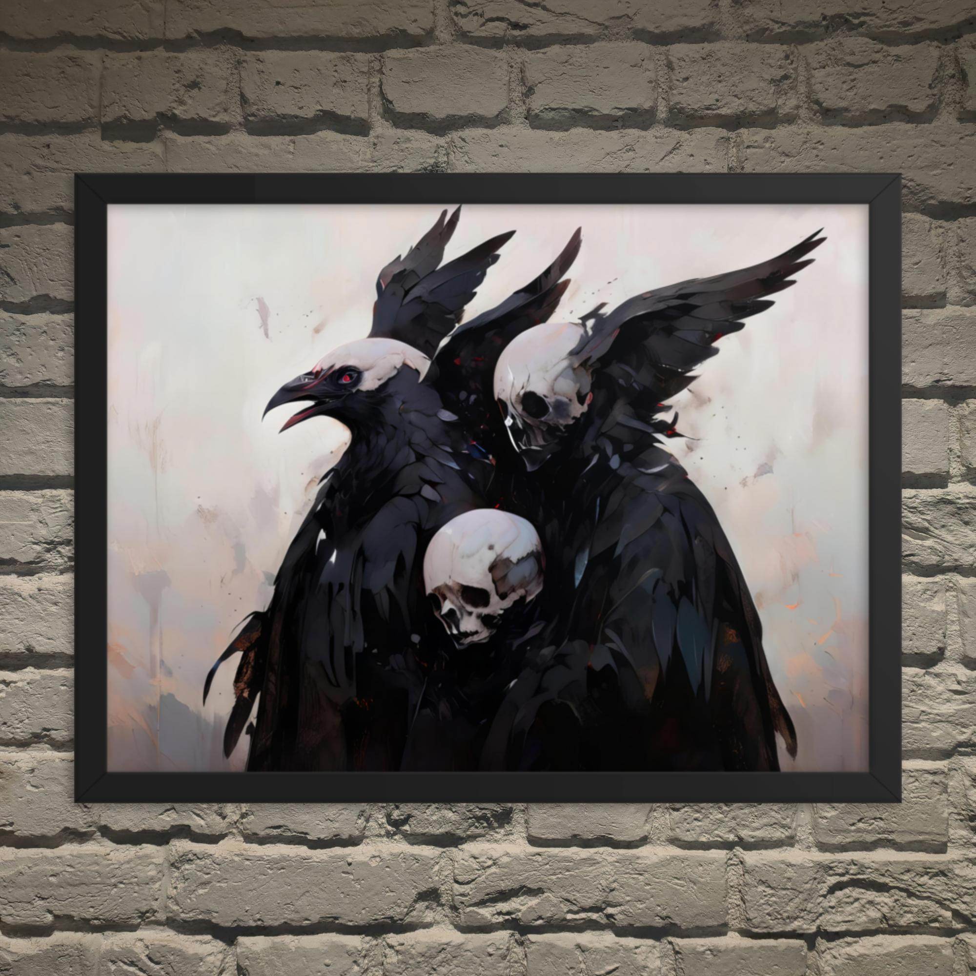 Transitions Dark Aesthetic Framed Poster - Pale Blood Store