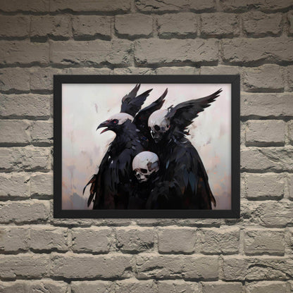 Transitions Dark Aesthetic Framed Poster - Pale Blood Store