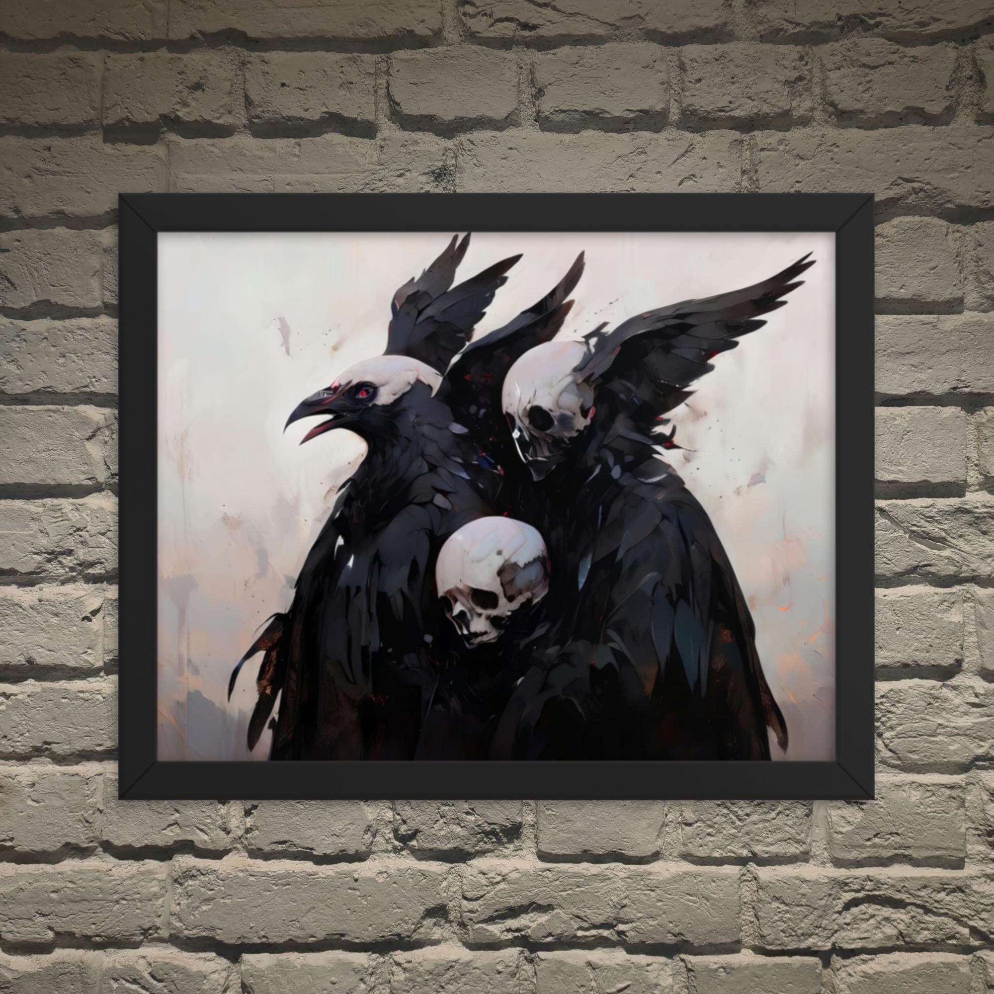 Transitions Dark Aesthetic Framed Poster - Pale Blood Store