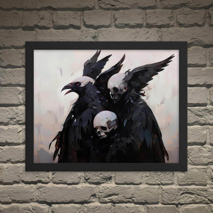 Transitions Dark Aesthetic Framed Poster - Pale Blood Store