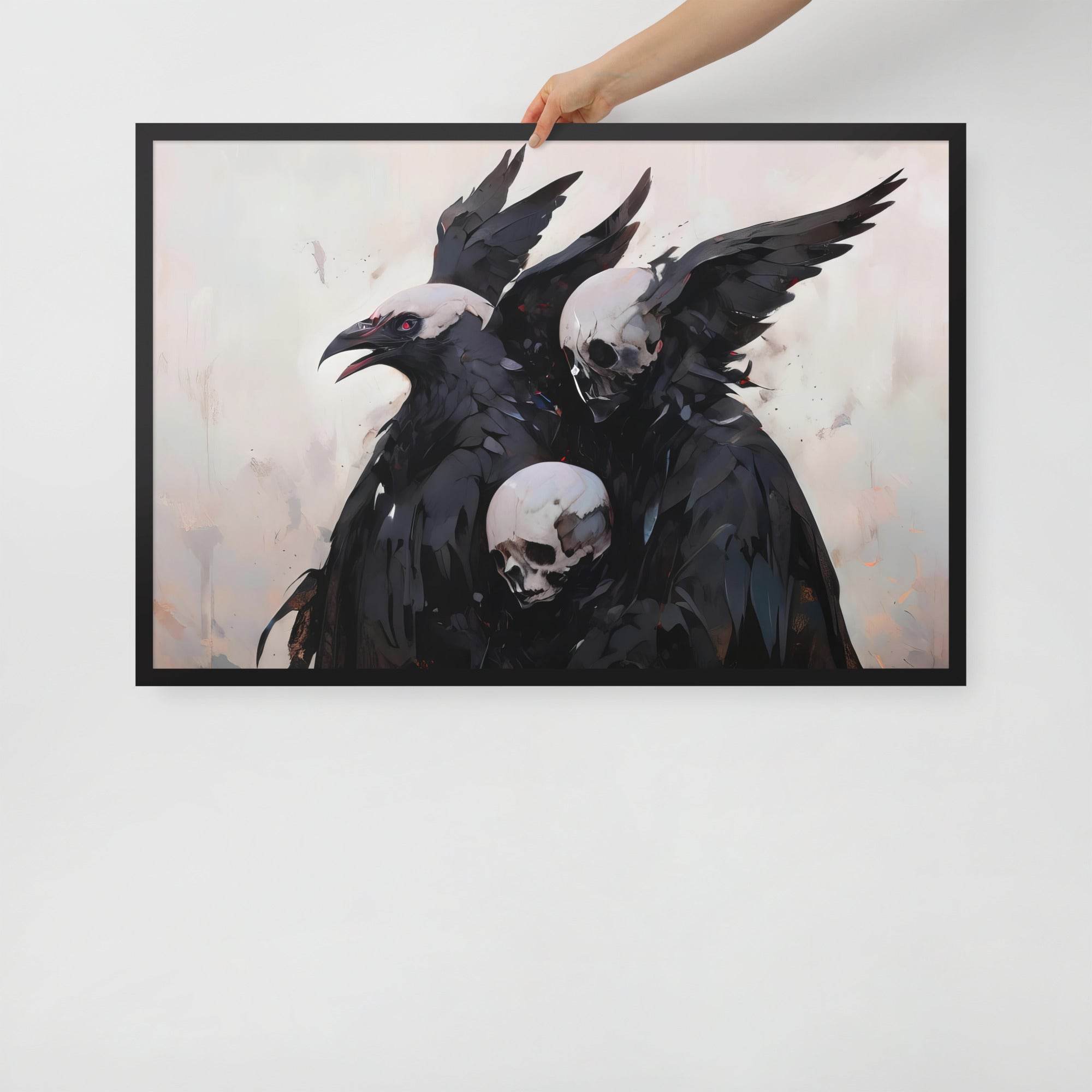 Transitions Dark Aesthetic Framed Poster - Pale Blood Store