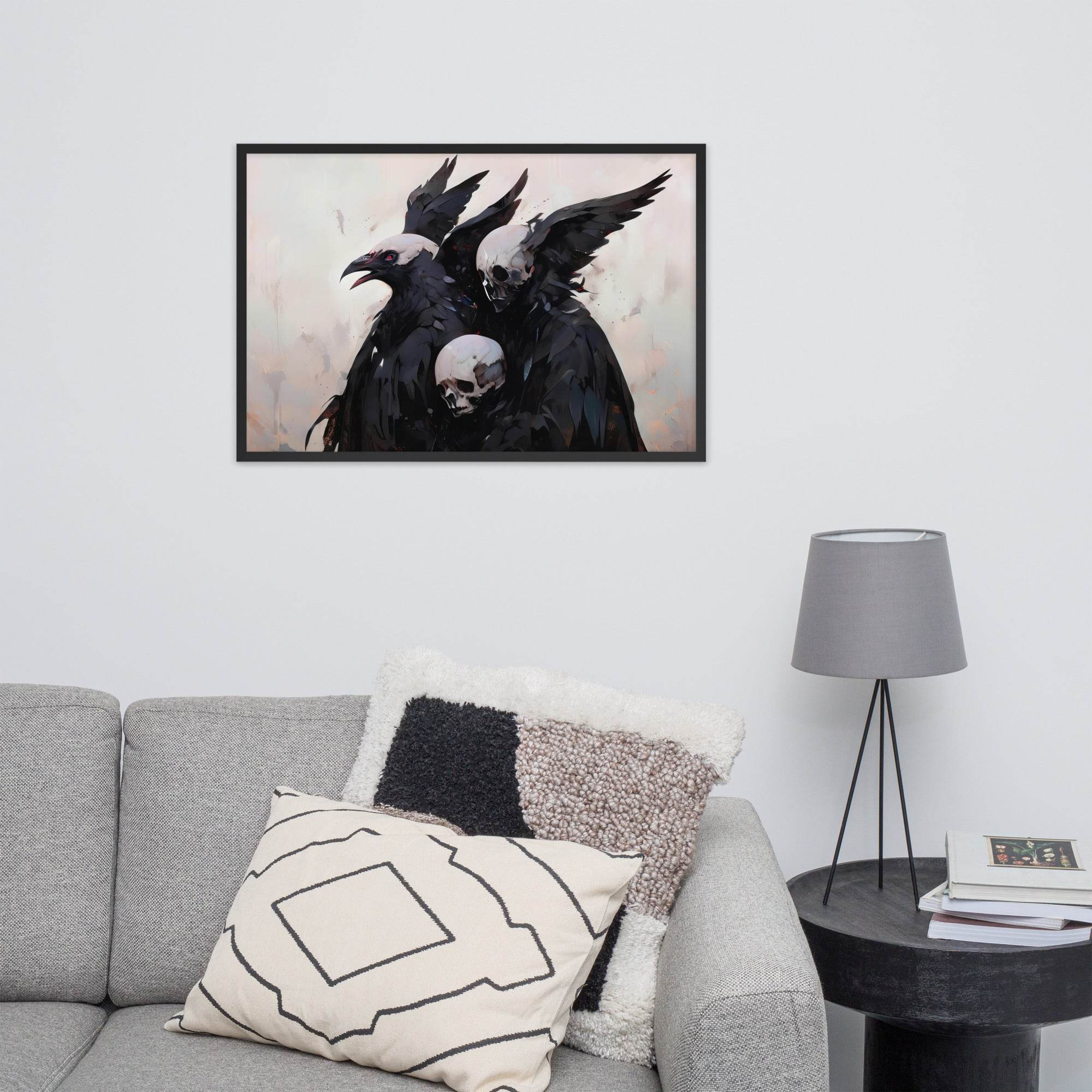 Transitions Dark Aesthetic Framed Poster - Pale Blood Store