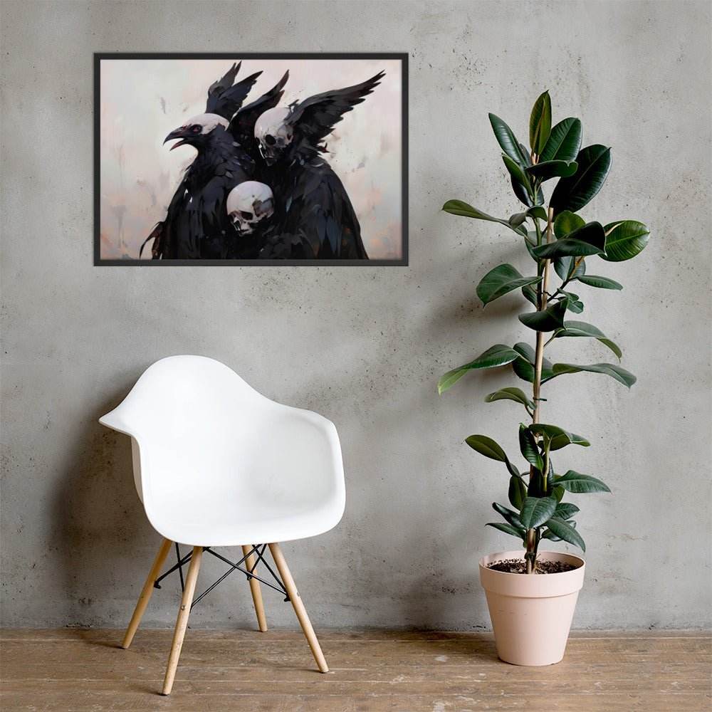 Transitions Dark Aesthetic Framed Poster - Pale Blood Store