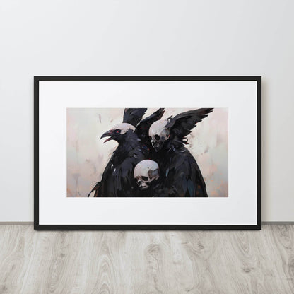 Transitions Dark Aesthetic Framed Poster w/Mat - Pale Blood Store