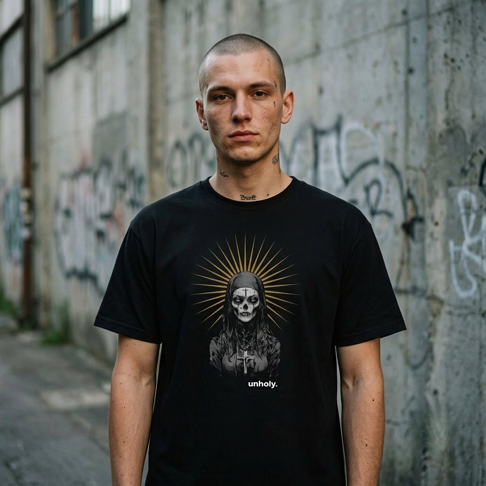 Unholy Black Metal Style Unisex T-Shirt - Pale Blood Store