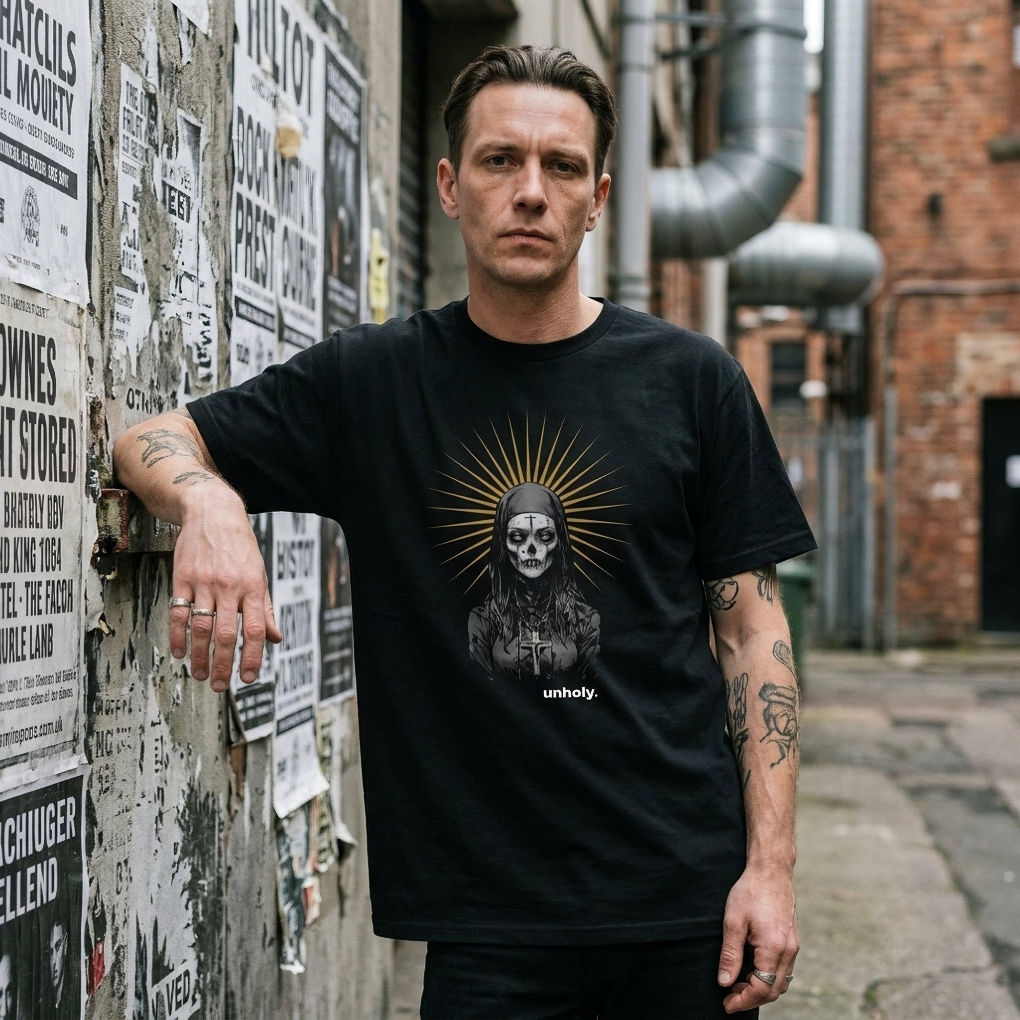 Unholy Black Metal Style Unisex T-Shirt - Pale Blood Store