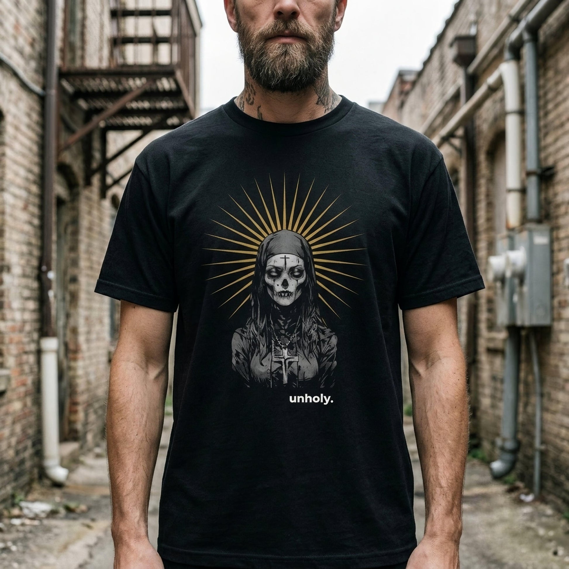 Unholy Black Metal Style Unisex T-Shirt - Pale Blood Store