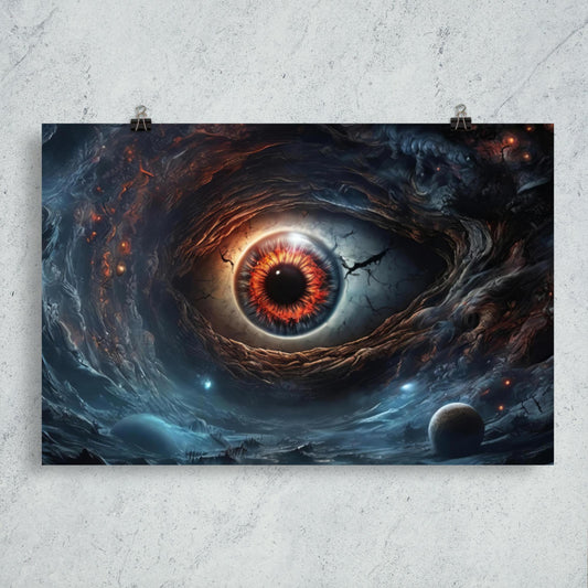 Universe is Born Cosmic Horror Poster - Pale Blood Store