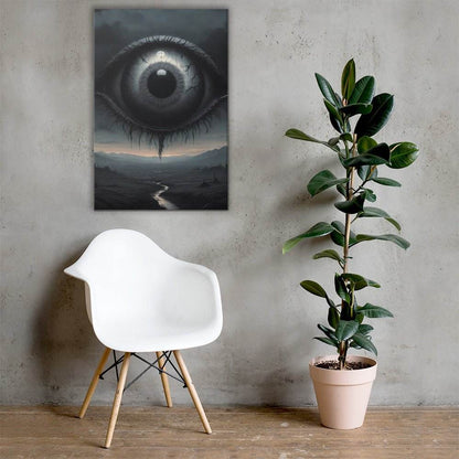 Veil of the Watcher Goth Aesthetic Canvas - Pale Blood Store