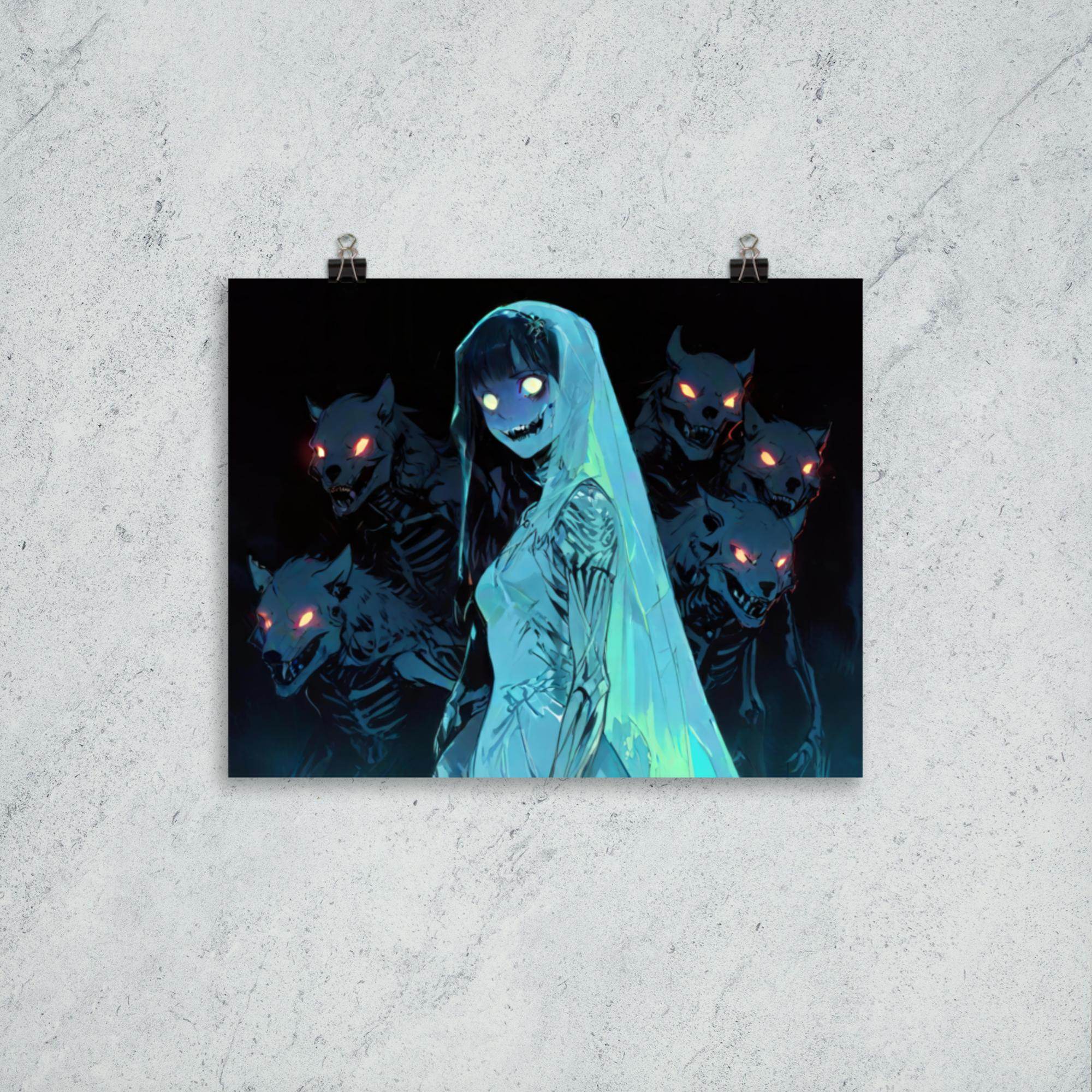Veiled Haunting Dark Anime Poster - Pale Blood Store