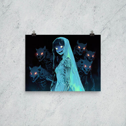 Veiled Haunting Dark Anime Poster - Pale Blood Store