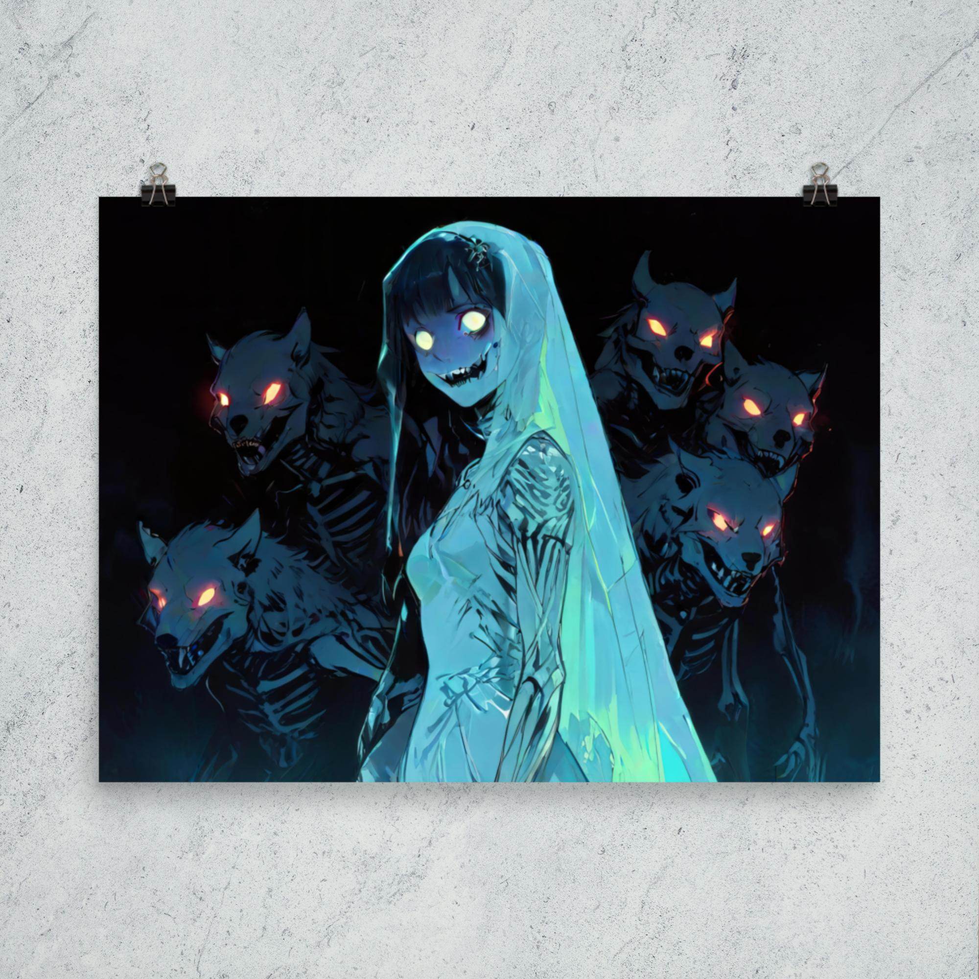 Veiled Haunting Dark Anime Poster - Pale Blood Store