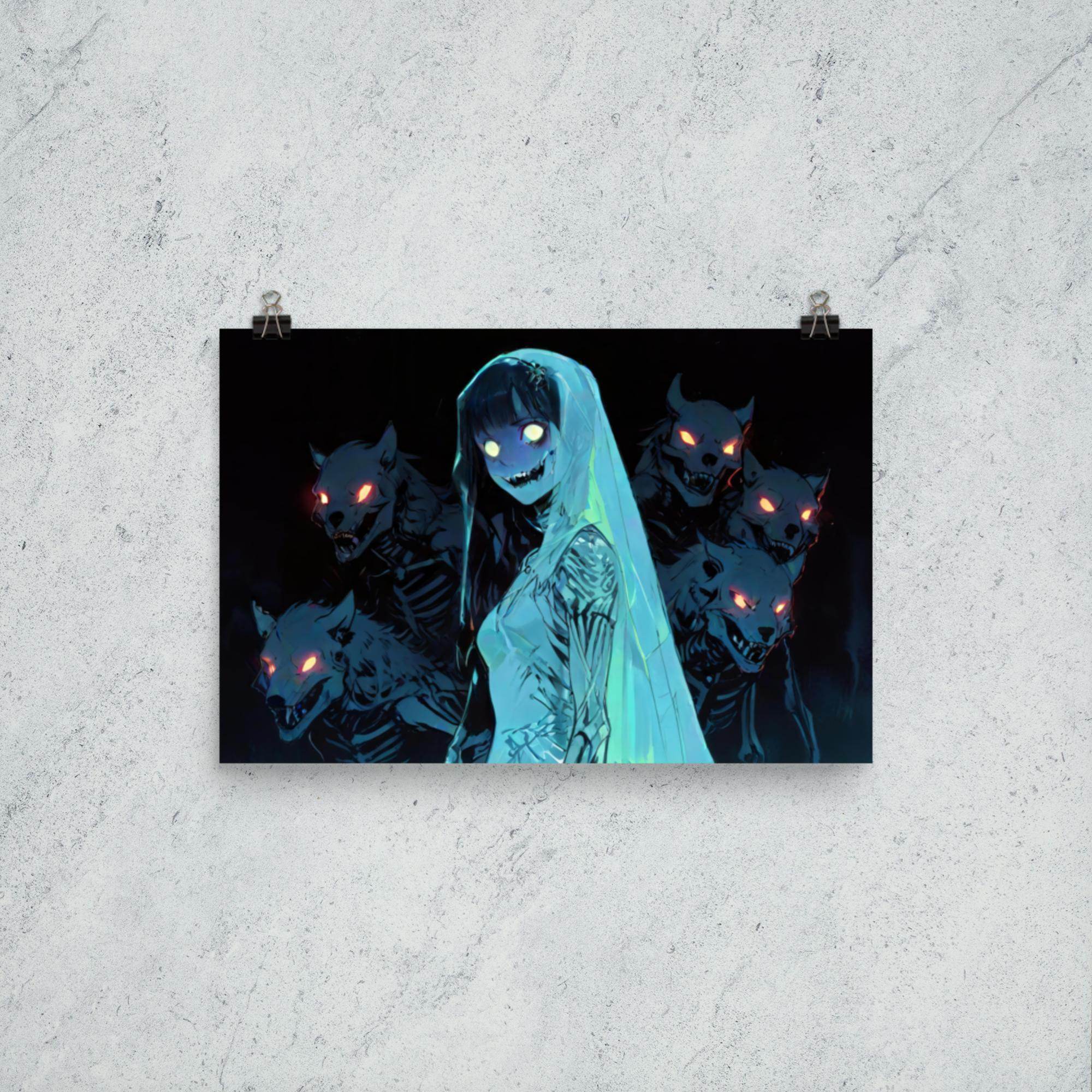 Veiled Haunting Dark Anime Poster - Pale Blood Store