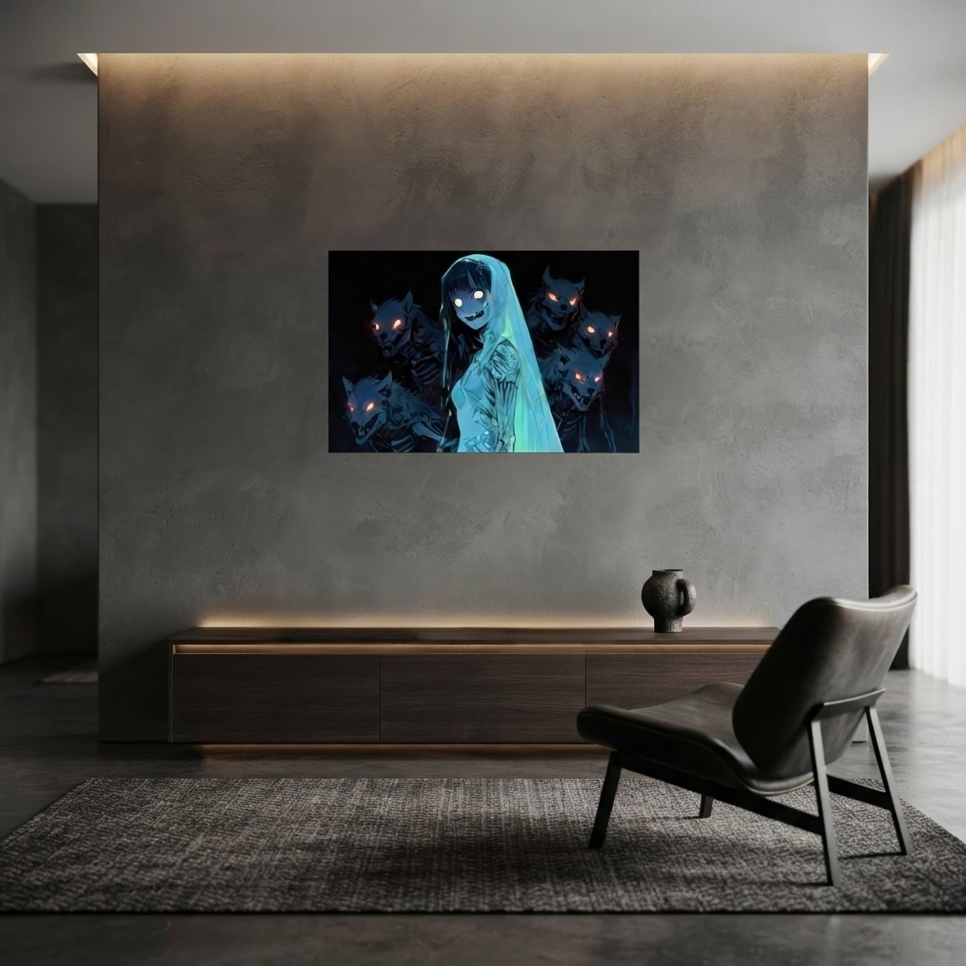 Veiled Haunting Dark Anime Poster - Pale Blood Store