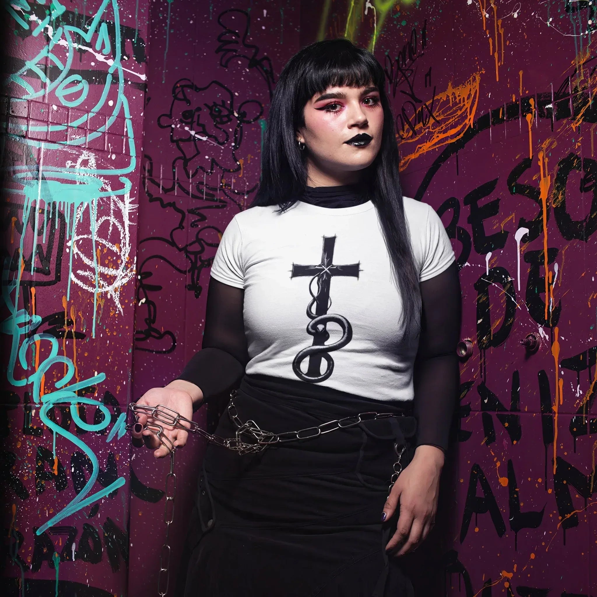 Venomous Black Metal Style Unisex T-Shirt - Pale Blood Store