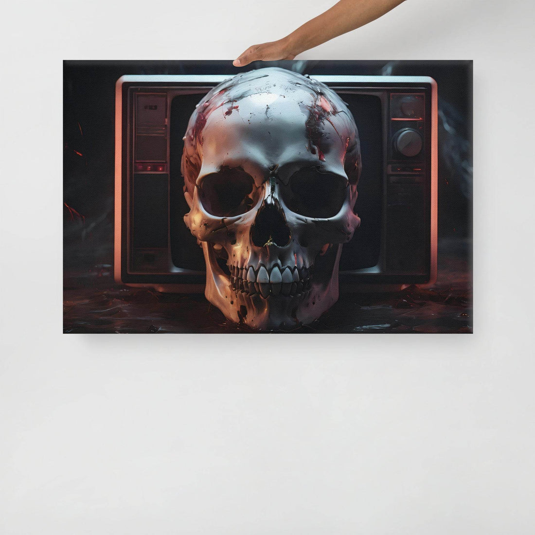 VHS Nightmare 90's Goth Style Canvas - Pale Blood Store