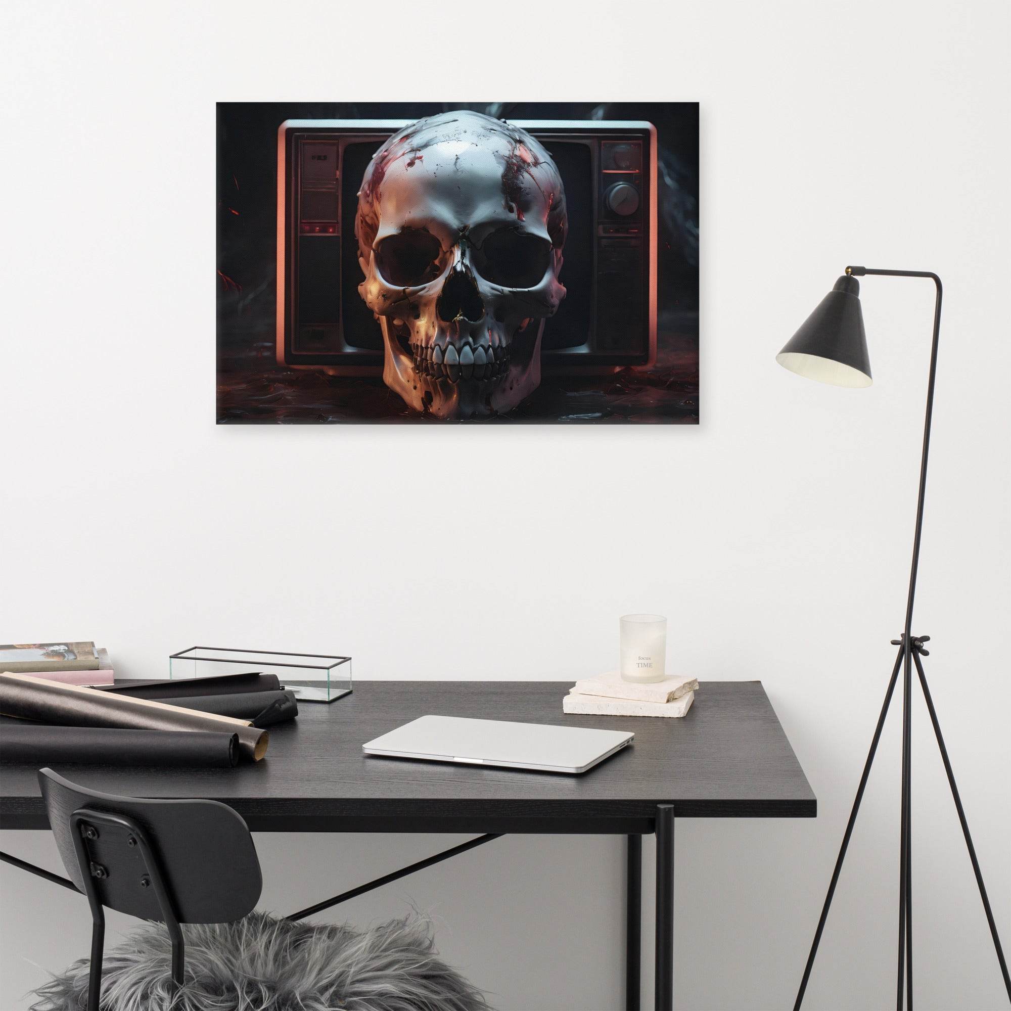 VHS Nightmare 90's Goth Style Canvas - Pale Blood Store