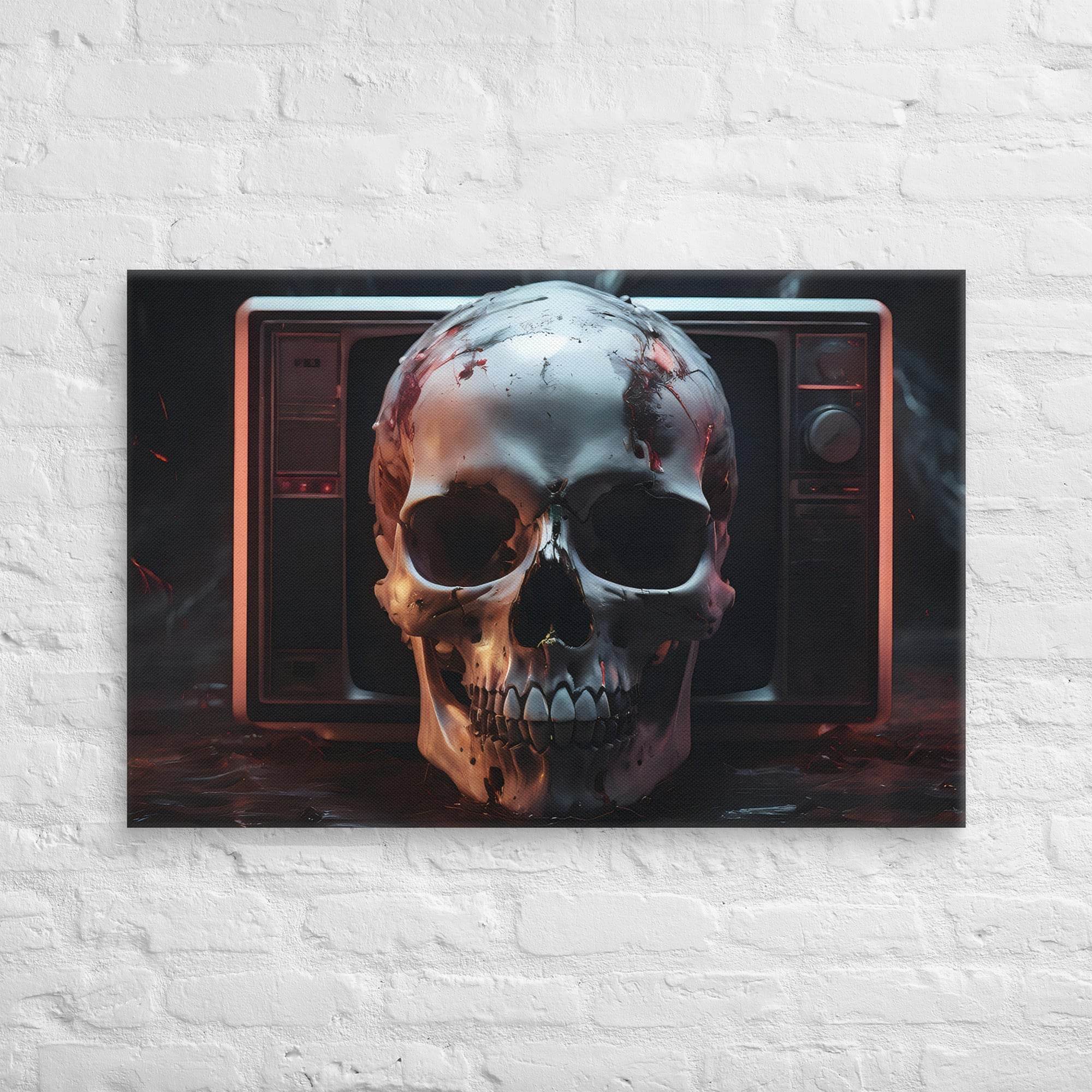 VHS Nightmare 90's Goth Style Canvas - Pale Blood Store