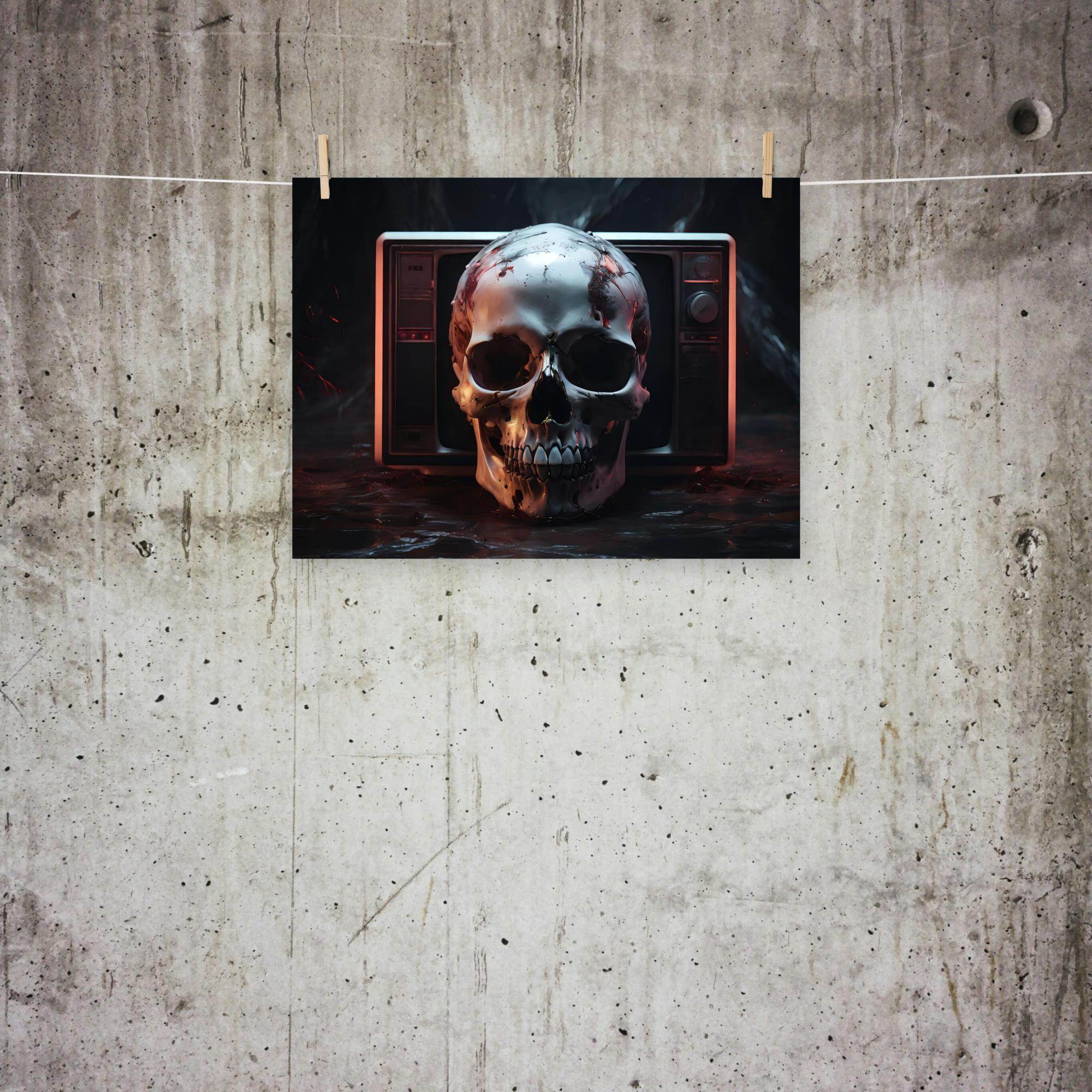 VHS Nightmare 90's Goth Style Poster - Pale Blood Store