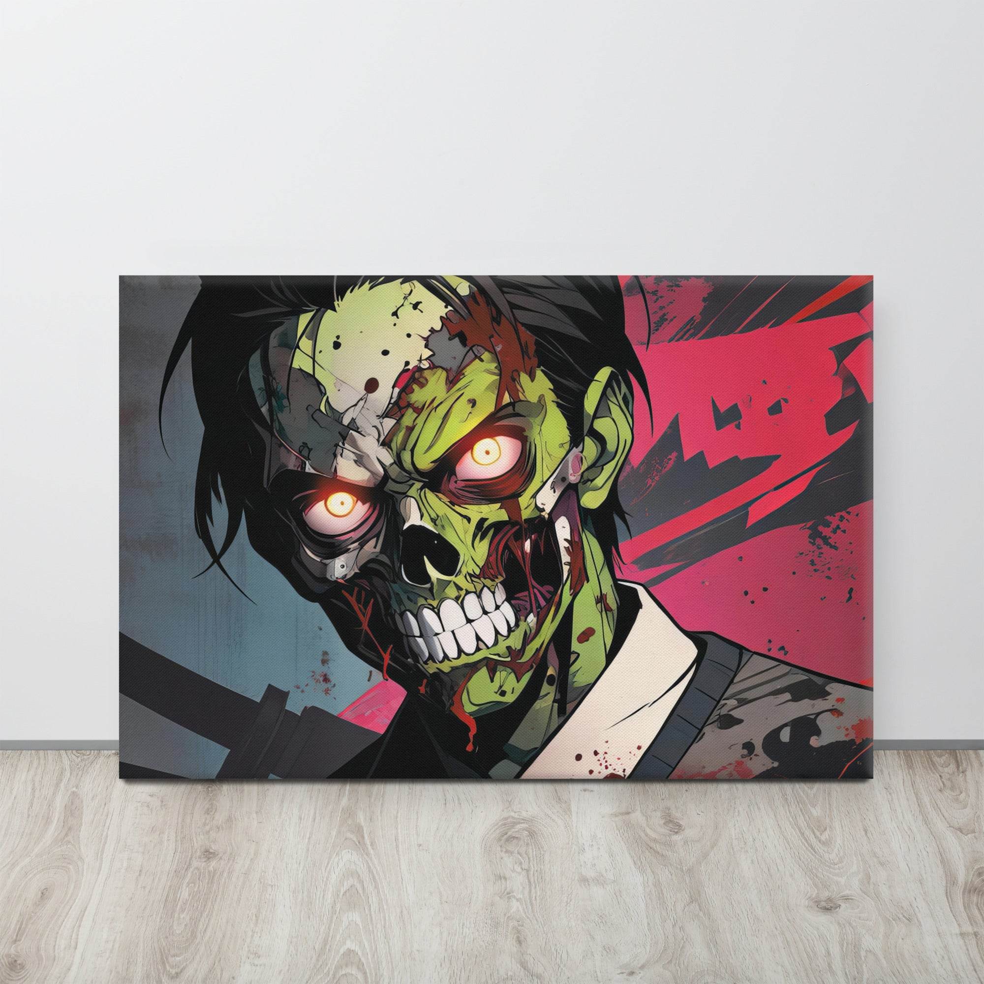 Zombie Avenger 2000 Dark Anime Canvas - Pale Blood Store