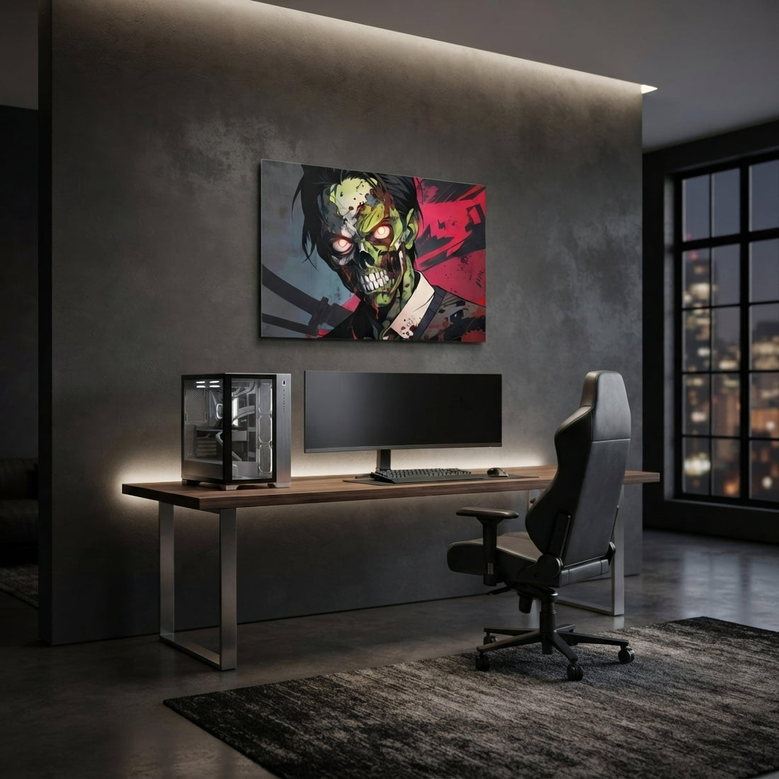 Zombie Avenger 2000 Dark Anime Metal Prints - ["decor","metal print","zombie","zombie avenger"] | Pale Blood Store